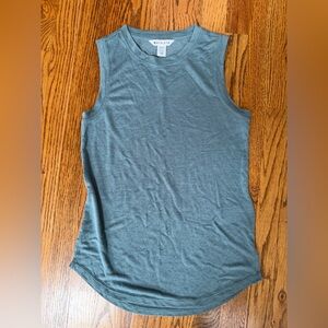 Athleta Sleeveless Blue green athletic Tee